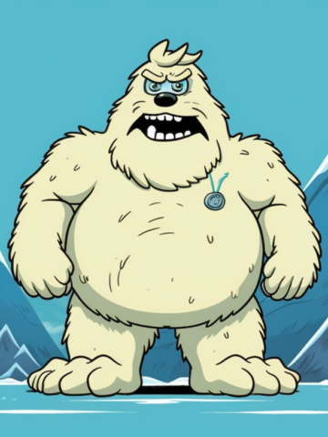 The snowman that wanted to be the abominable snowman
